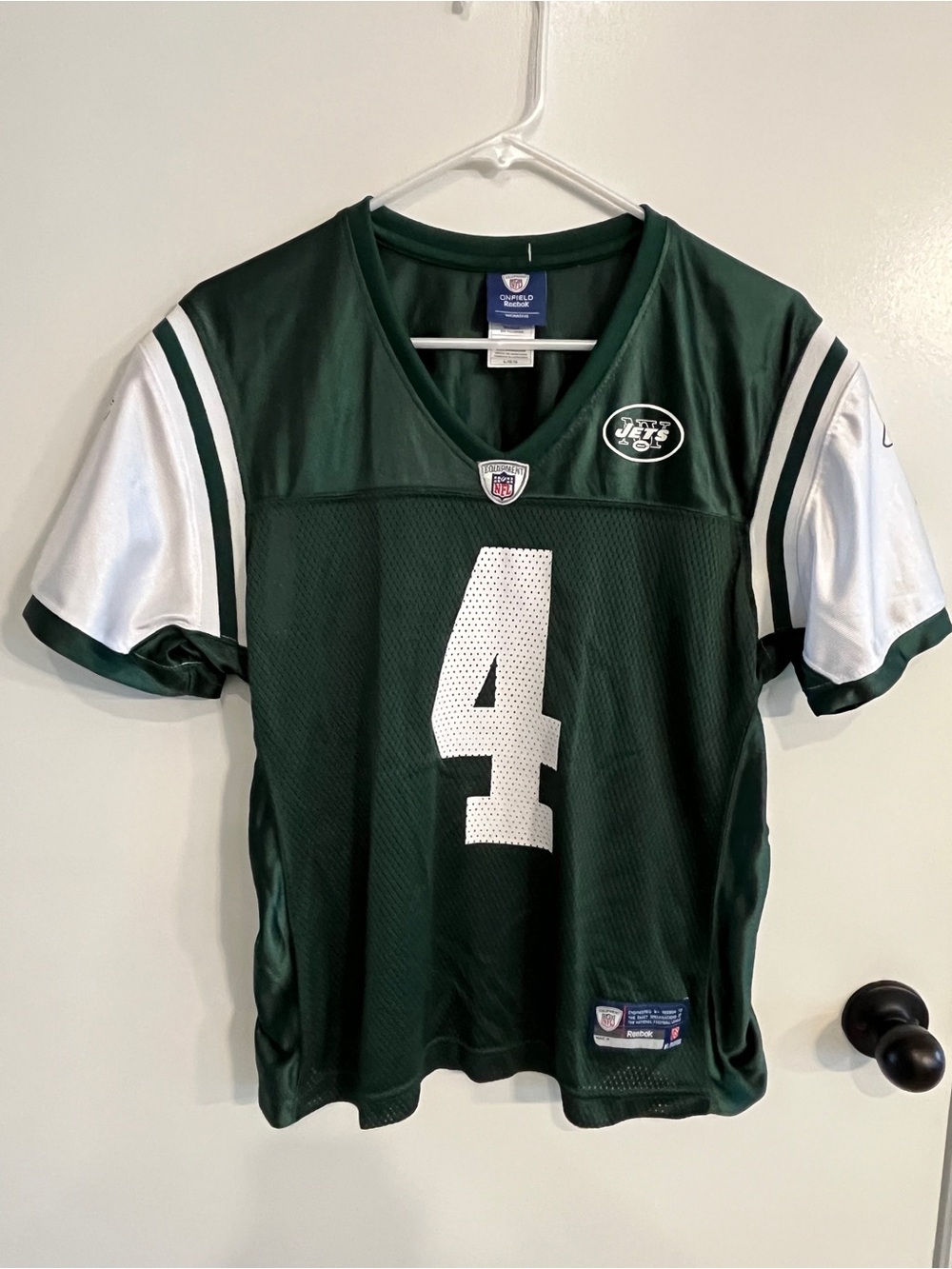 Women’s Size Lg NFL Onfield Reebok NY Jets #4 Brett Favre Jersey